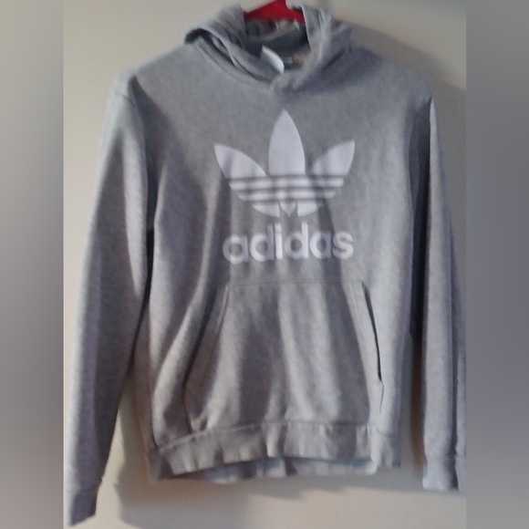 Adidas Grey Boys Hoodie/Pants Size 11/12. - Picture 2 of 7